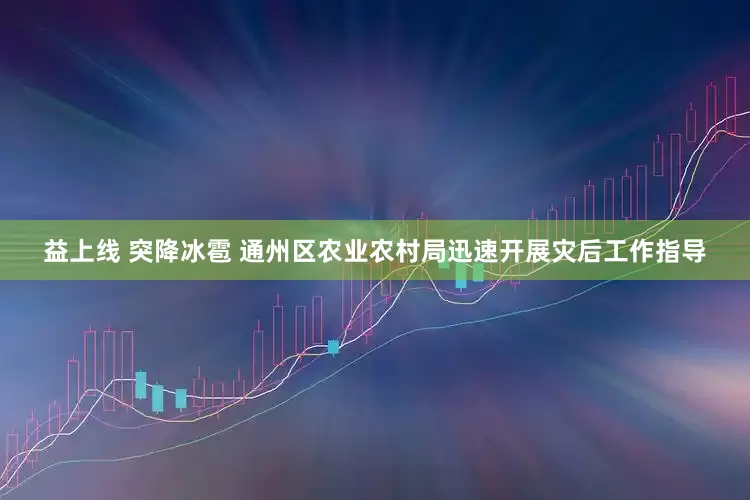 益上线 突降冰雹 通州区农业农村局迅速开展灾后工作指导